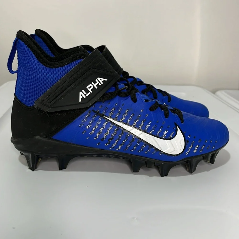 Nike Blue Black White Alpha Men's Football Cleats